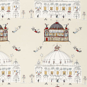 Opera Natural 174001 by Schumacher Designer Fabric