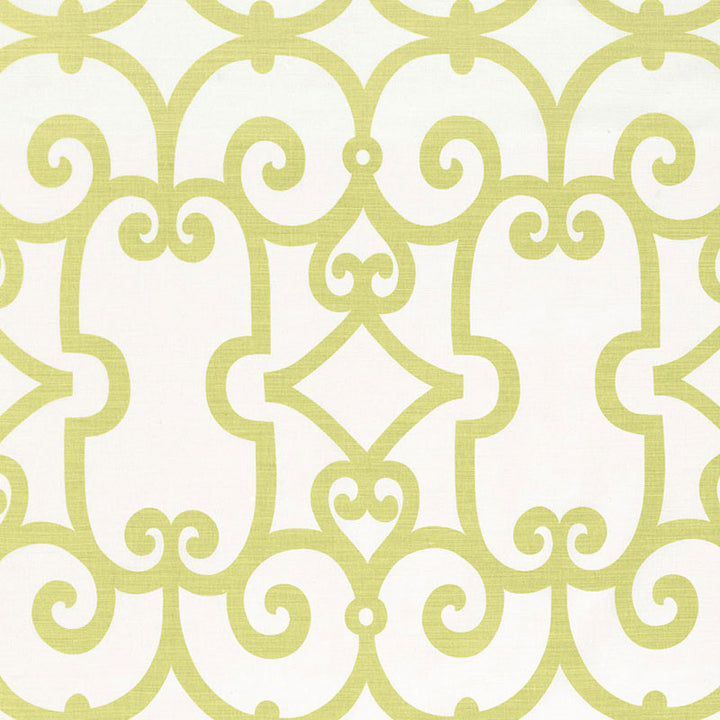 Manor Gate Aloe 174150 by Schumacher Designer Fabric CLASSIC PRINTS LINEN 55% COTTON 45% ITALY </p><p>Repeat: Horizontal: 13 1/2" (34CM) and Vertical: 25 1/4" (64CM) 54 - Swanky Fabrics -