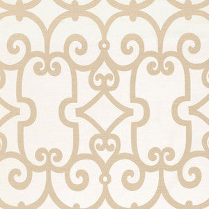 Manor Gate Sand 174152 by Schumacher Designer Fabric