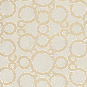 Conundrum Ice Milk 174170 by Schumacher Designer Fabric