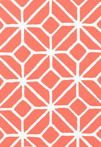 Trellis Print Watermelon 174232 by Schumacher Designer Fabric