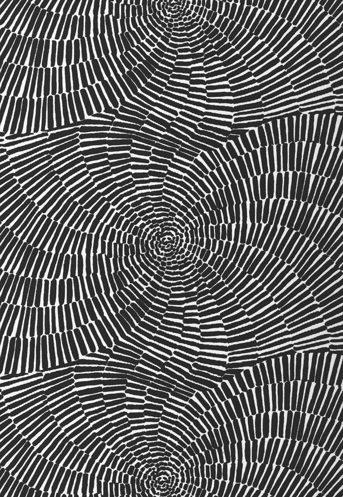 Sonriza Print Black 174243 by Schumacher Designer Fabric Trina-Turk 100% Acrylic Wyzenbeek 15,000 Horizontal: 52 and Vertical: 18 52 - Swanky Fabrics -