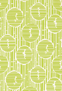 Bamboo Forest Print Parrot 174250 by Schumacher Designer Fabric