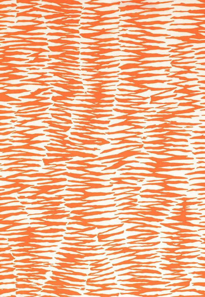 Zebra Print Orange 174261 by Schumacher Designer Fabric Trina-Turk 100% Acrylic Wyzenbeek 15,000 Horizontal: 27 and Vertical: 36 54 - Swanky Fabrics -