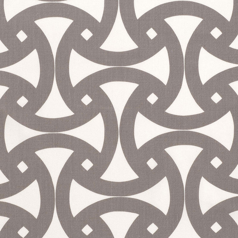Santorini Print Fog 174302 by Schumacher Designer Fabric TRINA TURK See Sample INDONESIA MEDIUM DUTY </p><p>Repeat: Horizontal: 18" (46CM) and Vertical: 18" (46CM) 54" WIDE (137CM) - Swanky Fabrics -