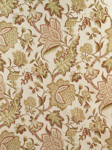 Ceylon Floral Vine Antique 174341 by Schumacher Designer Fabric