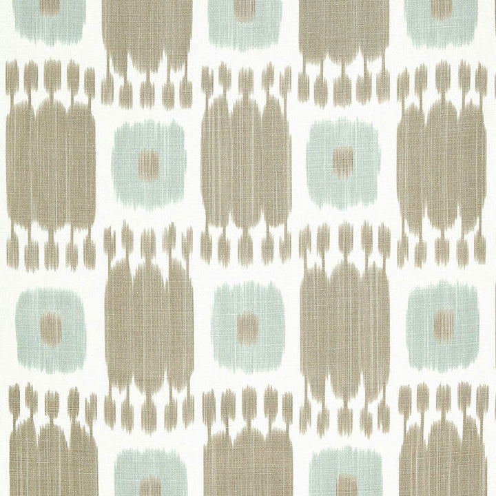 Kandira Greige 174401 by Schumacher Designer Fabric IKAT COLLECTION LINEN 100% FRANCE </p><p>Repeat: Horizontal: 9" (23CM) and Vertical: 29 1/2" (75CM) 53 - Swanky Fabrics -