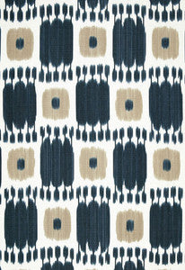 Kandira Indigo 174402 by Schumacher Designer Fabric