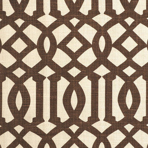 Imperial Trellis Ii Java / Cream 174413 by Schumacher Designer Fabric