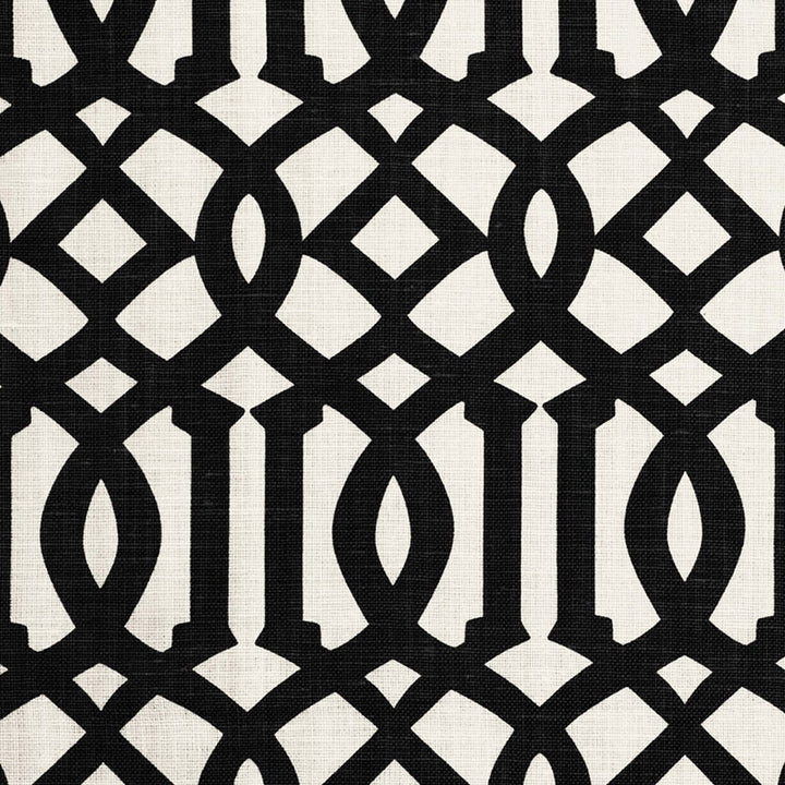 Imperial Trellis Ii Jet 174414 by Schumacher Fabric Schumacher Fabric Imperial Trellis Ii Jet 174414Fabric LINEN 100% BELGIUM </p><p>Repeat: H: HORZ. 6" (15CM) , V: VERT. 12" (30CM) 54 - Fabric Carolina -