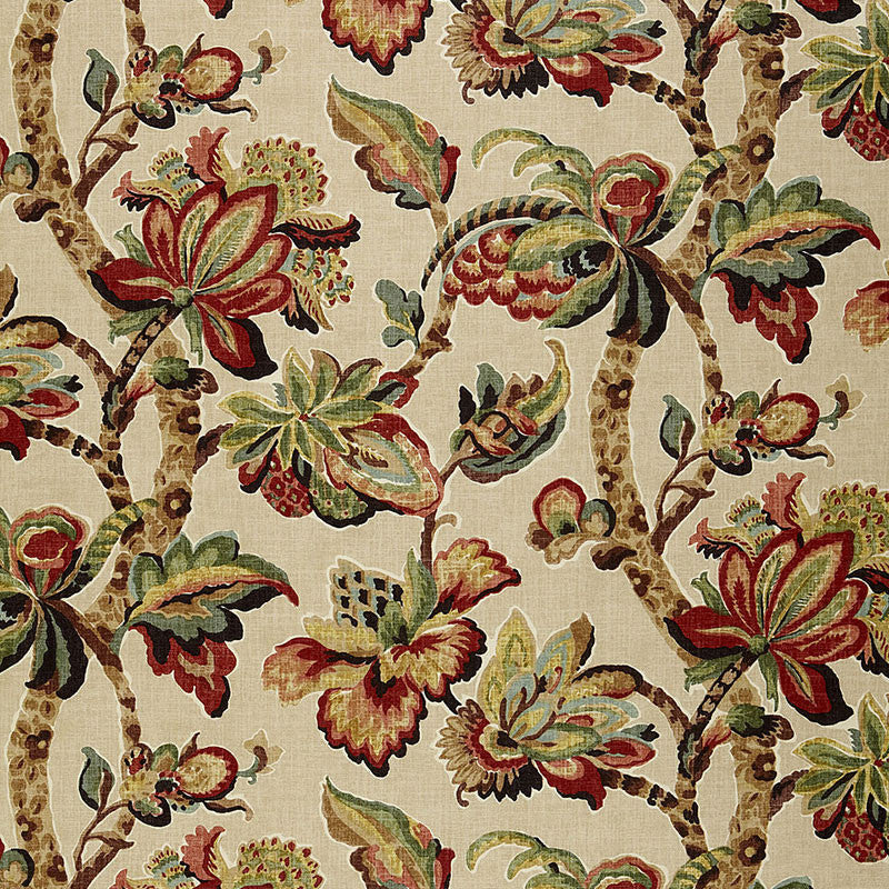 Kemscott Document 174441 by Schumacher Designer Fabric CLASSIC PRINTS LINEN 100% THAILAND </p><p>Repeat: Horizontal: 26" (66CM) and Vertical: 32 1/4" (82CM) 52 - Swanky Fabrics -