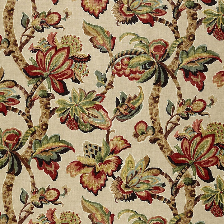 Kemscott Document 174441 by Schumacher Designer Fabric CLASSIC PRINTS See Sample THAILAND MEDIUM DUTY </p><p>Repeat: Horizontal: 26" (66CM) and Vertical: 32 1/4" (82CM) 52" WIDE (132CM) - Swanky Fabrics -