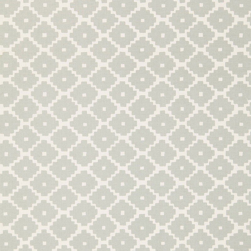 Ziggurat Mineral 174481 by Schumacher Designer Fabric TESSERA I SMALL PATTERNS COTTON 100% INDIA </p><p>Repeat: Horizontal: 4 1/2" (11CM) and Vertical: 6 3/4" (17CM) 54 - Swanky Fabrics -