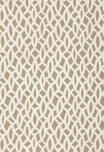 Chain Link Flax 174492 by Schumacher Designer Fabric