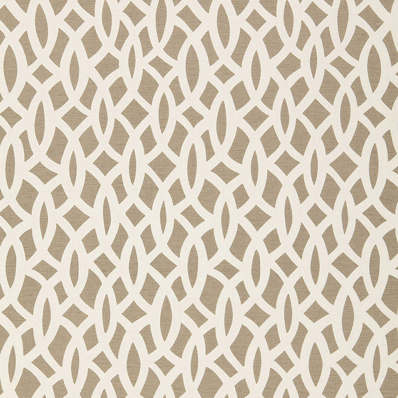 Chain Link Flax 174492 by Schumacher Designer Fabric TESSERA I SMALL PATTERNS COTTON 100% INDIA </p><p>Repeat: Horizontal: 6 3/4" (17CM) and Vertical: 18" (46CM) 54 - Swanky Fabrics -