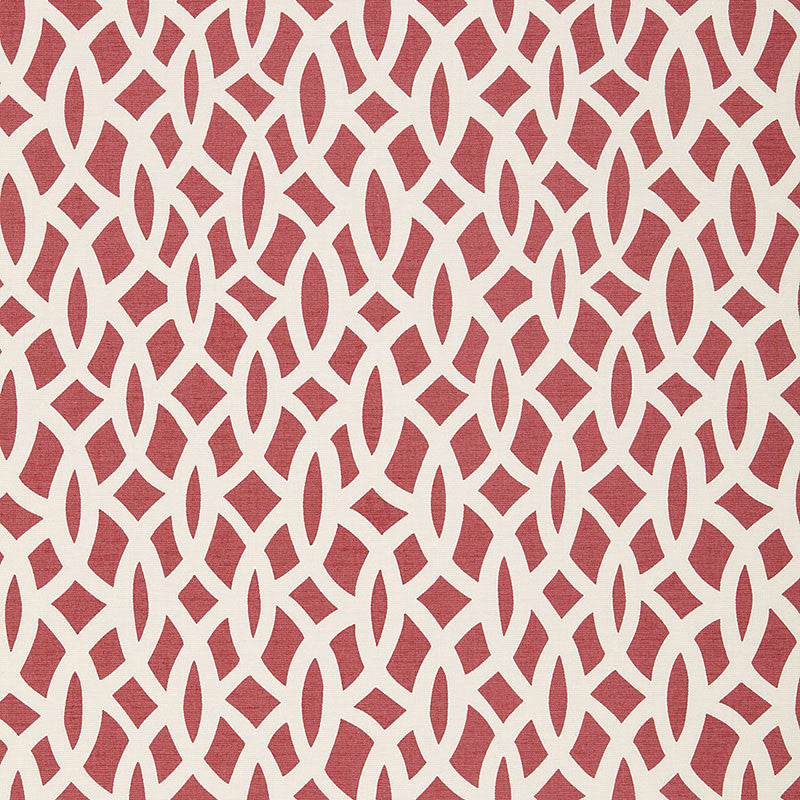 Chain Link Cerise 174493 by Schumacher Fabric Schumacher Fabric Chain Link Cerise 174493Fabric COTTON 100% INDIA </p><p>Repeat: H: HORZ. 6 3/4" (17CM) , V: VERT. 18" (46CM) 54 - Fabric Carolina -