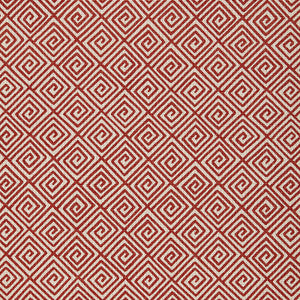 Greek Key Ruby 174502 by Schumacher Designer Fabric
