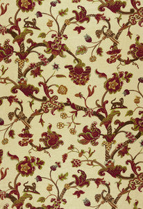 Eastbury Manor Print Jewel 174532 by Schumacher Designer Fabric
