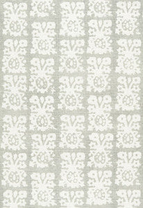Jakarta Linen Print Slate 174632 by Schumacher Designer Fabric