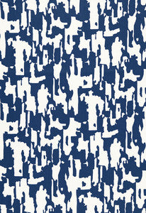 Beauty Bark Print Ocean 174711 by Schumacher Designer Fabric