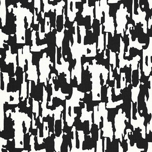 Beauty Bark Print Jet 174713 by Schumacher Designer Fabric