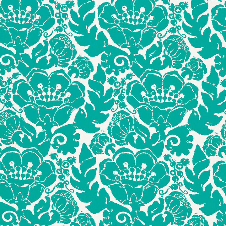 Louis Nui Print Laguna 174721 by Schumacher Designer Fabric TRINA TURK See Sample INDONESIA MEDIUM DUTY </p><p>Repeat: Horizontal: 13 1/2" (34CM) and Vertical: 18" (46CM) 54" WIDE (137CM) - Swanky Fabrics -