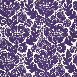 Louis Nui Print Violet 174723 by Schumacher Designer Fabric