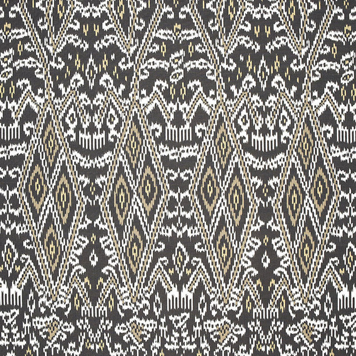 Maya Ikat Print Ash 174750 by Schumacher Fabric Schumacher Fabric Maya Ikat Print Ash 174750Fabric COTTON 100% ITALY </p><p>Repeat: H: HORZ. 13 1/4" (34CM) , V: VERT. 34 3/4" (88CM) 53 - Fabric Carolina -