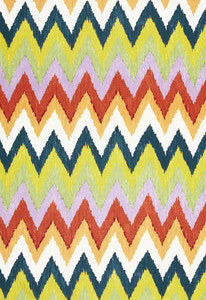 Adras Ikat Print Caravan 174821 by Schumacher Designer Fabric
