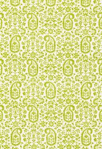 Kalika Paisley Print Palm 174860 by Schumacher Designer Fabric