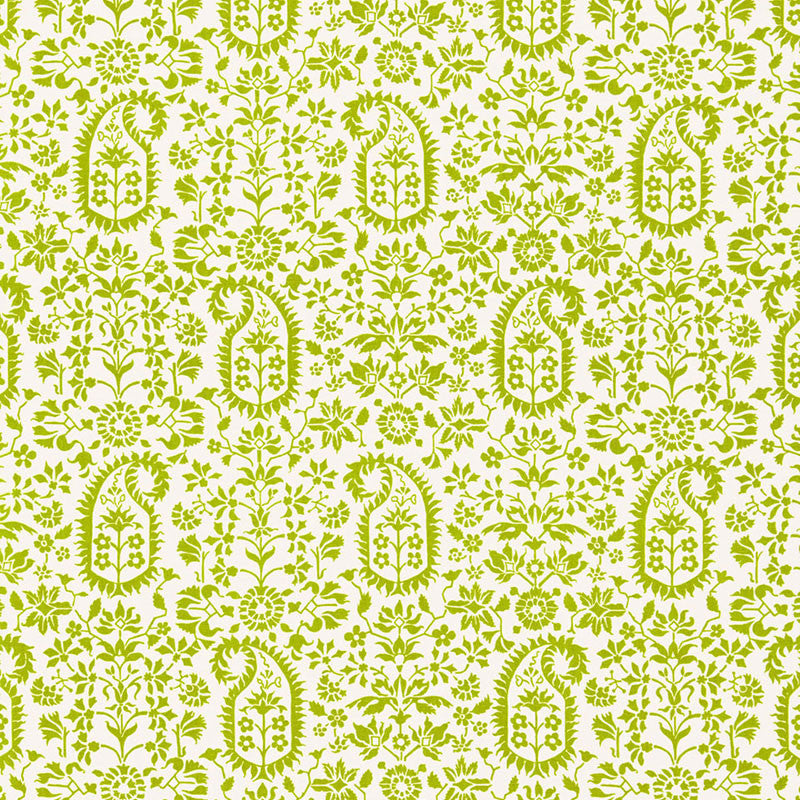 Kalika Paisley Print Palm 174860 by Schumacher Designer Fabric CHROMA LINEN 100% UNITED KINGDOM </p><p>Repeat: Horizontal: 18" (46CM) and Vertical: 12" (30CM) 54 - Swanky Fabrics -