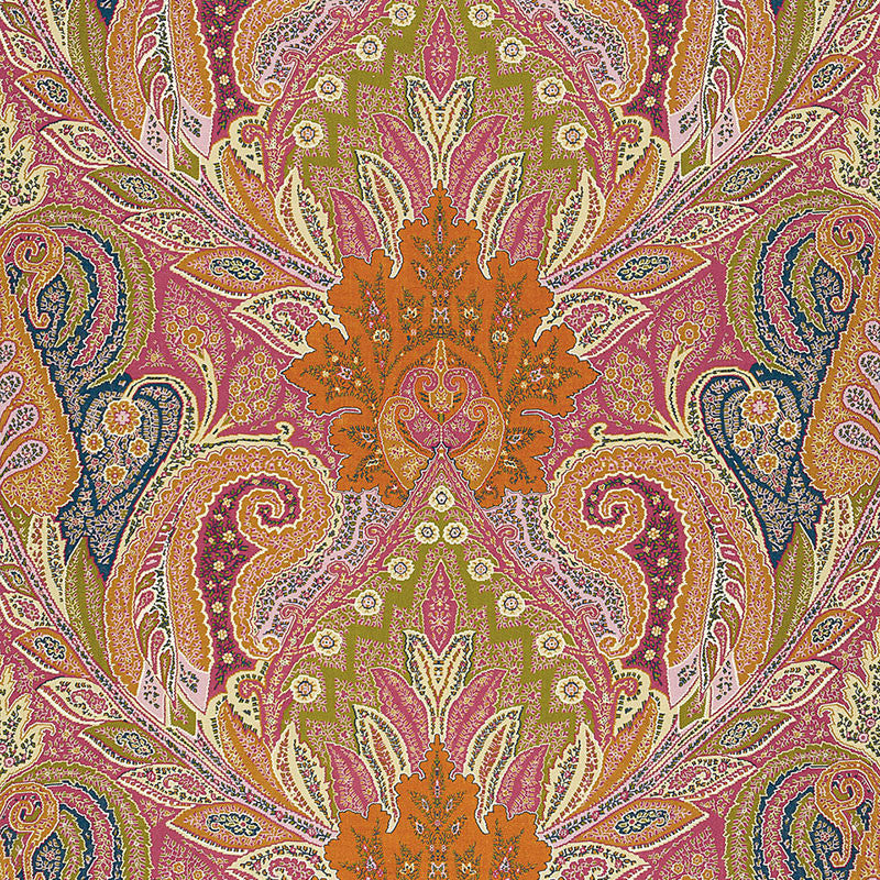 Cambay Paisley Print Sandalwood 174880 by Schumacher Fabric Schumacher Fabric Cambay Paisley Print Sandalwood 174880Fabric LINEN 100% UNITED KINGDOM </p><p>Repeat: H: HORZ. 54 1/2" (138CM) , V: VERT. 33 3/4" (86CM) 54.5 - Fabric Carolina -