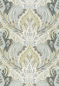 Cambay Paisley Print Oyster 174882 by Schumacher Designer Fabric