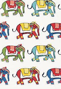 Parade Multi 174890 by Schumacher Designer Fabric