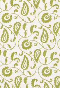 Malacca Ikat Vine Willow 175013 by Schumacher Designer Fabric