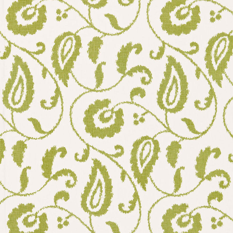 Malacca Ikat Vine Willow 175013 by Schumacher Designer Fabric CLASSIC PRINTS LINEN 100% INDIA </p><p>Repeat: Horizontal: 9" (23CM) and Vertical: 24" (61CM) 54 - Swanky Fabrics -