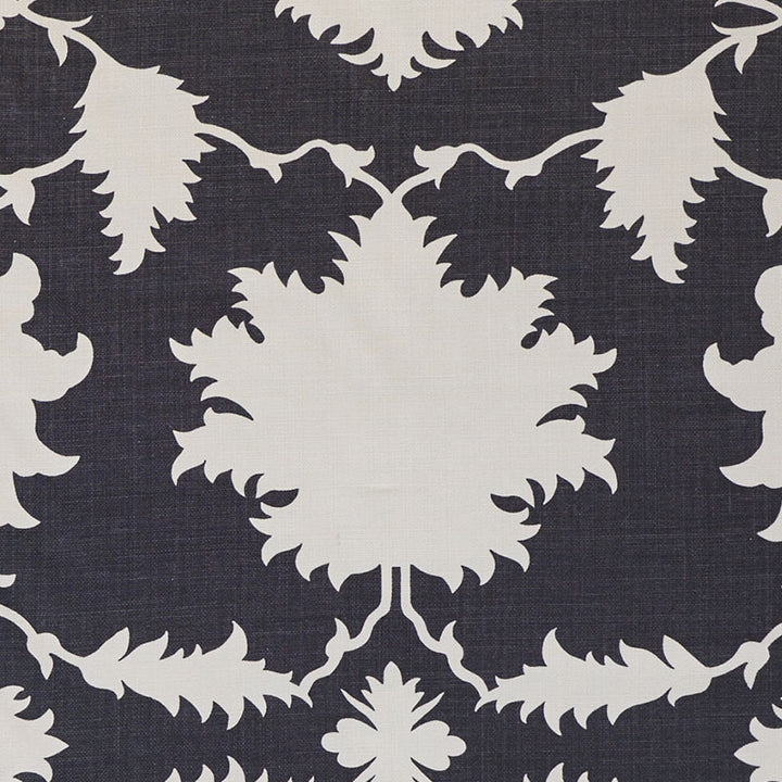 Garden Of Persia Charcoal 175035 by Schumacher Designer Fabric MARY MCDONALD See Sample UNITED KINGDOM MEDIUM DUTY </p><p>Repeat: Horizontal: 26" (66CM) and Vertical: 44" (112CM) 54" (137CM) - Swanky Fabrics -