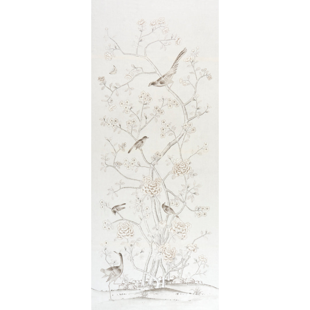 Chinois Palais Neutral 175048 by Schumacher Designer Fabric