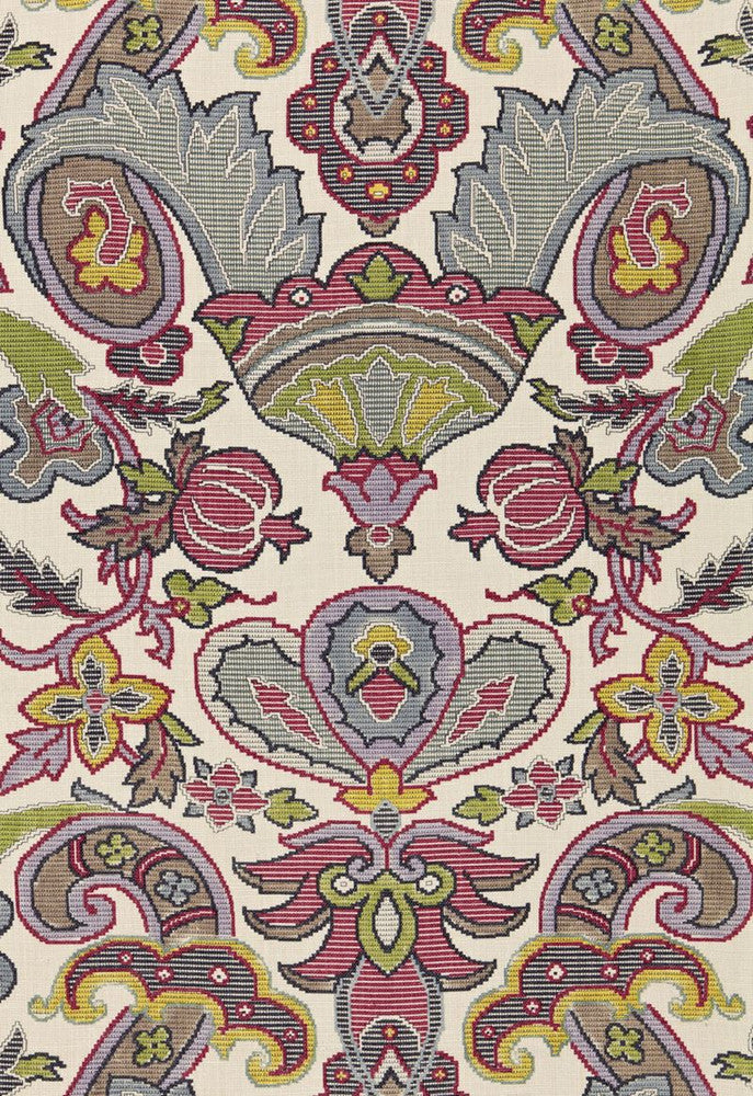 Mataura Linen Print Tapestry 175082 by Schumacher Designer Fabric Classic-Prints 100% Linen - Horizontal: 26.75 and Vertical: 35.875 53.5 - Swanky Fabrics -