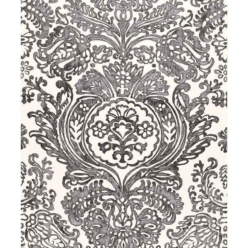 Tremezzo Damask Graphite 175091 by Schumacher Fabric Schumacher Fabric Tremezzo Damask Graphite 175091Fabric LINEN 100% ITALY </p><p>Repeat: H: HORZ. 55" (140CM) , V: VERT. 98" (249CM) 55 - Fabric Carolina -
