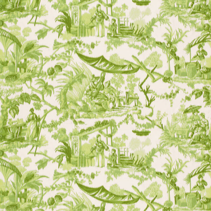 Pavillon Chinois Pear 175102 by Schumacher Designer Fabric PRINTS F12 See Sample ITALY MEDIUM DUTY </p><p>Repeat: Horizontal: 54 3/4" (139CM) and Vertical: 34" (86CM) 54 5/8" WIDE (139CM) - Swanky Fabrics -