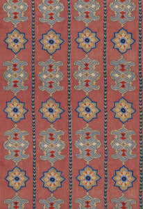 Temara Embroidered Print Pomegranate 175180 by Schumacher Designer Fabric