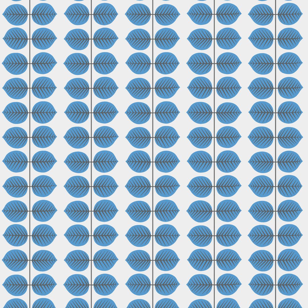 Berså Blue 1752 by Schumacher Designer Wallcovering
