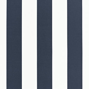 Geyer Stripe Navy 175245 by Schumacher Designer Fabric