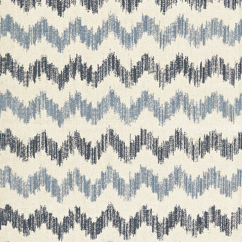 Sierra Ikat Indigo 175310 by Schumacher Fabric Schumacher Fabric Sierra Ikat Indigo 175310Fabric JUTE 55% INDIA </p><p>Repeat: H: HORZ. 3 3/4" (10CM) , V: VERT. 7 7/8" (20CM) 52.5 - Fabric Carolina -