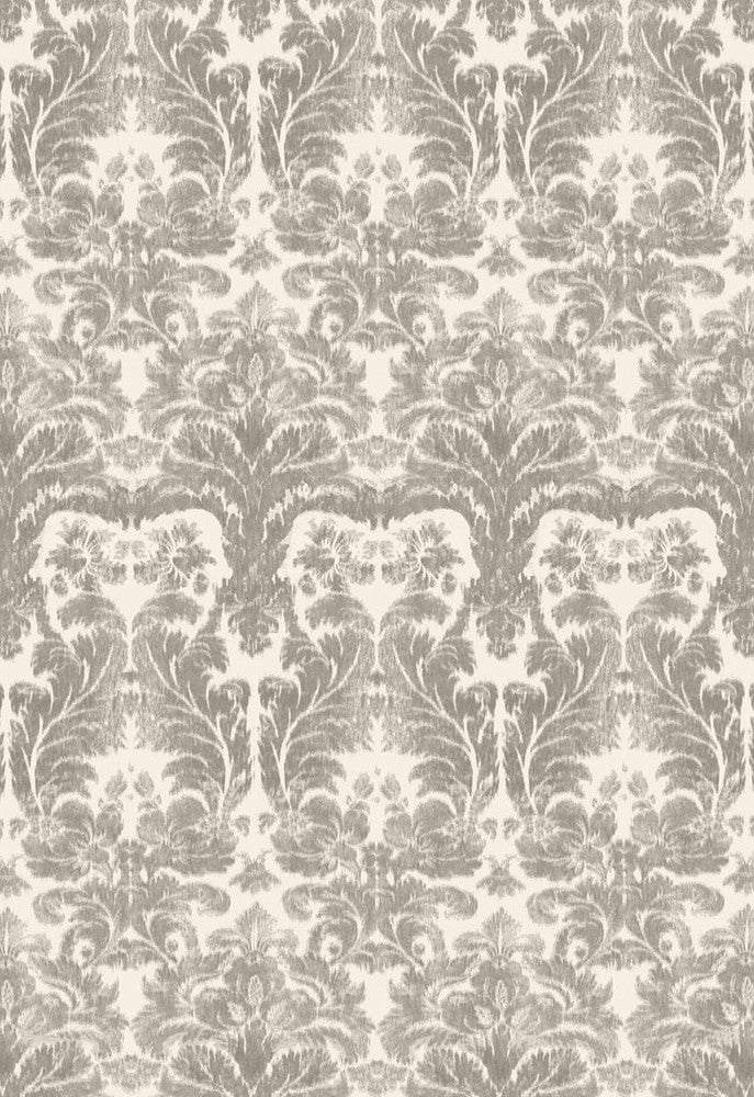Aurora Damask Linen 175340 by Schumacher Designer Fabric Au-Naturel 100% Linen - Horizontal: 17.75 and Vertical: 45.75 54 - Swanky Fabrics -