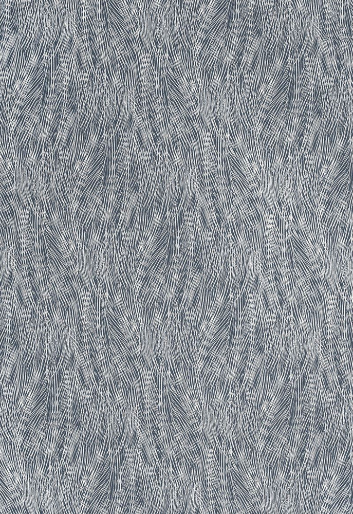 Grand Cascade Indigo 175351 by Schumacher Designer Fabric Au-Naturel 100% Linen - Horizontal: 17.5 and Vertical: 44.5 52.5 - Swanky Fabrics -