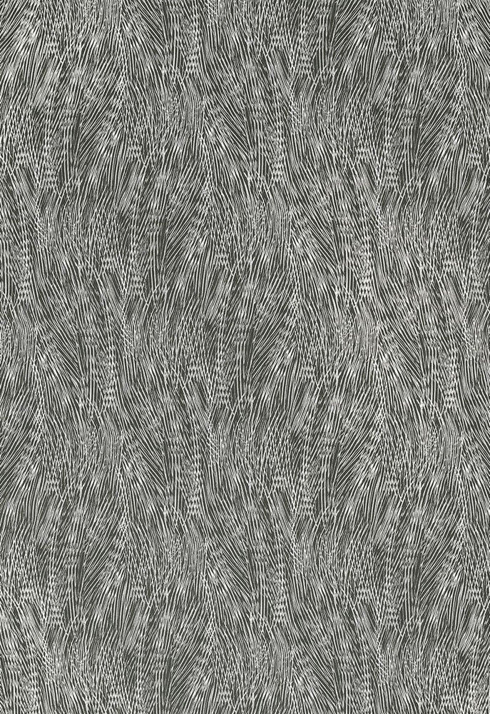 Grand Cascade Charcoal 175352 by Schumacher Designer Fabric Au-Naturel 100% Linen - Horizontal: 17.5 and Vertical: 44.5 52.5 - Swanky Fabrics -