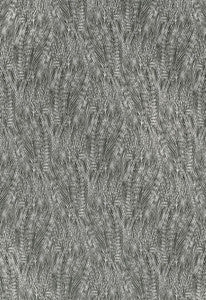 Grand Cascade Charcoal 175352 by Schumacher Designer Fabric
