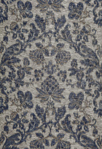 Shalimar Sheer Indigo 175410 by Schumacher Designer Fabric